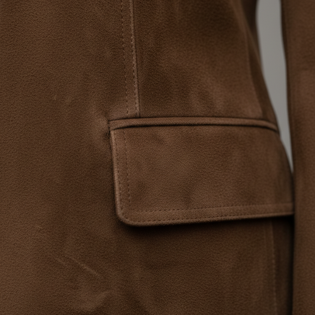 Damen Wildlederjacke mit Knöpfen | Altivaro