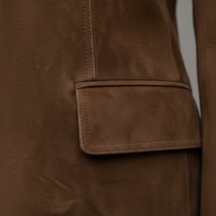 Damen Wildlederjacke mit Knöpfen | Altivaro