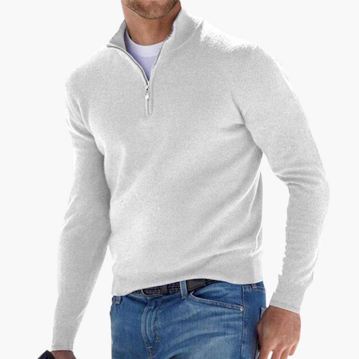 Maglione Uomo Mezza Zip Maniche Lunghe | Altivaro