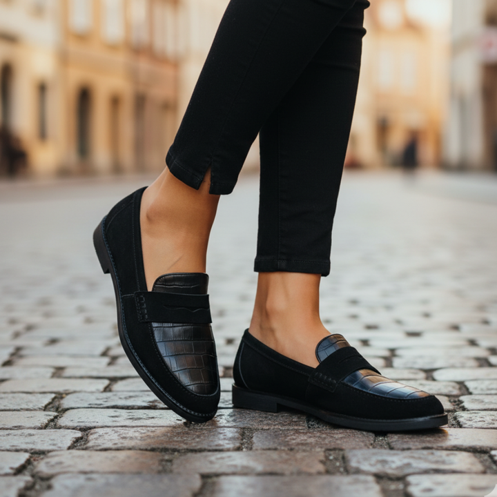 Orthopädische Damen Loafer aus Wildleder Elegant | Altivaro