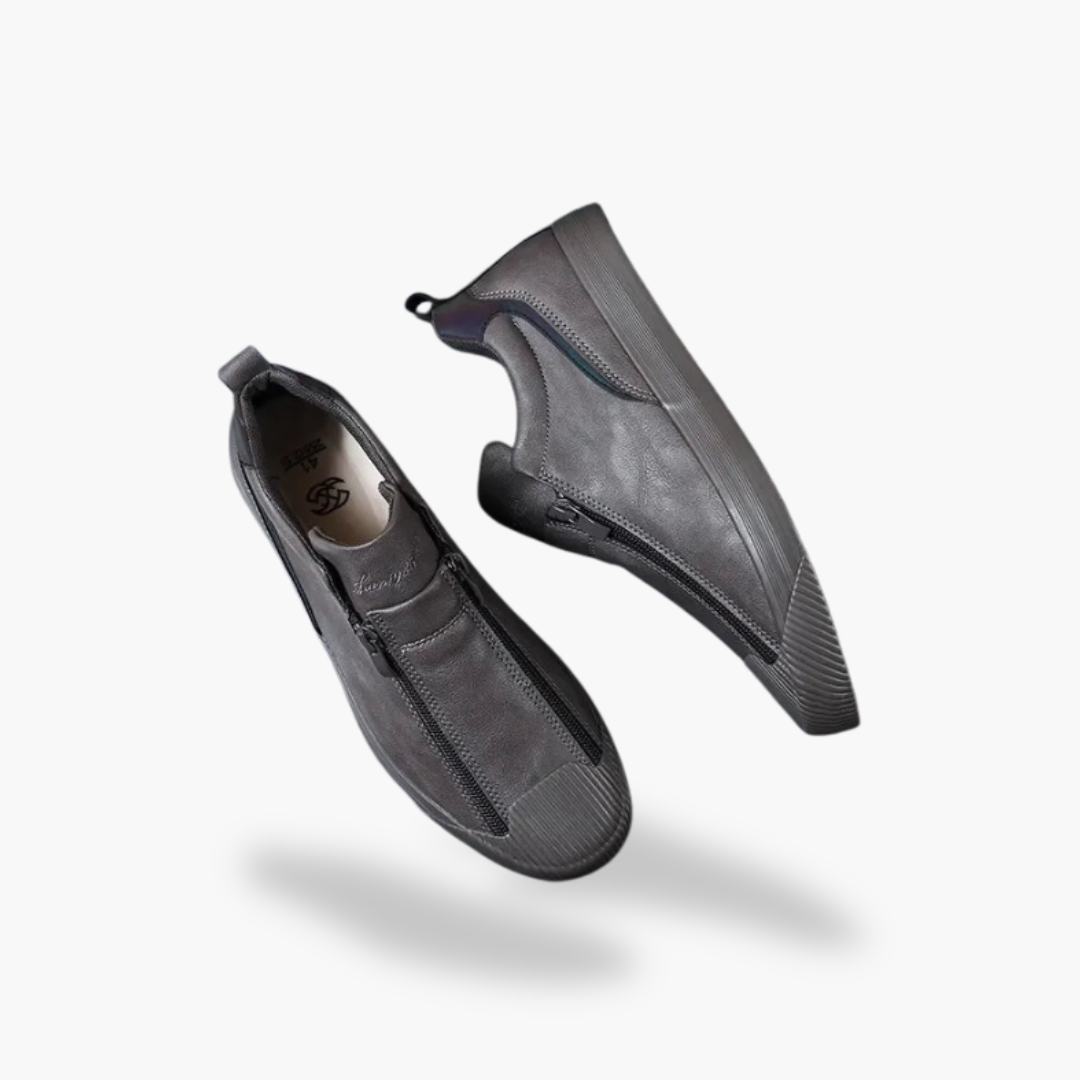 Scarpe Ortopediche da Uomo con Zip in Pelle | Altivaro
