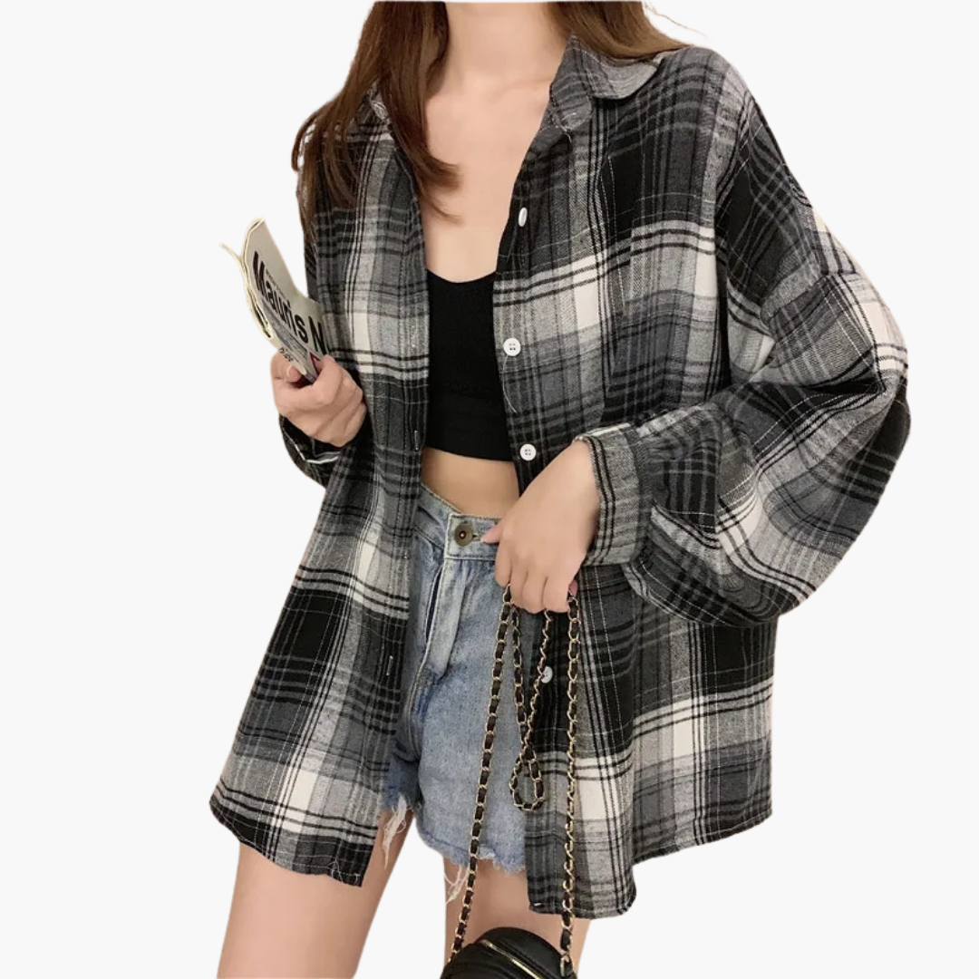 Camicia Oversize a Quadri  per Donna | Altivaro