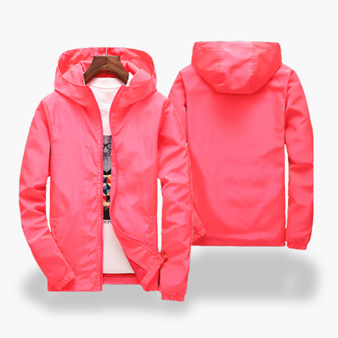 Men's Lightweight Waterproof Windbreaker Jacket with Hood | Altivaro