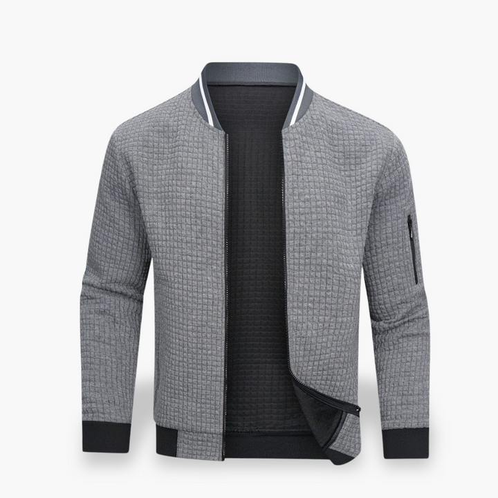 Giacca Uomo con Zip in Piqué | Altivaro