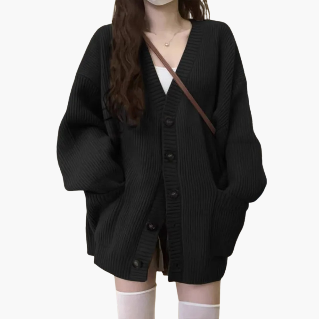 Cardigan Donna Oversize Lungo Maglia | Altivaro