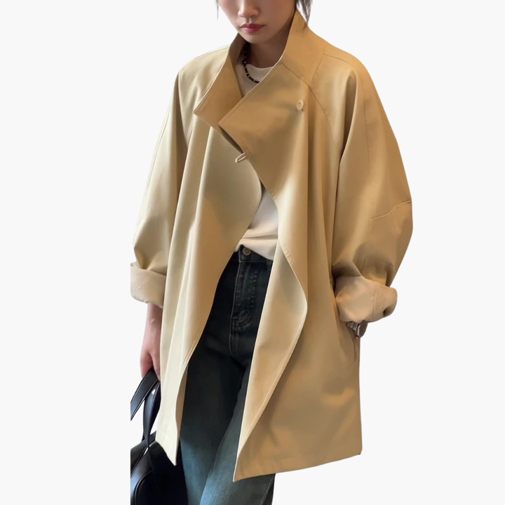 Lightweight Women's Coat with Belt | Altivaro