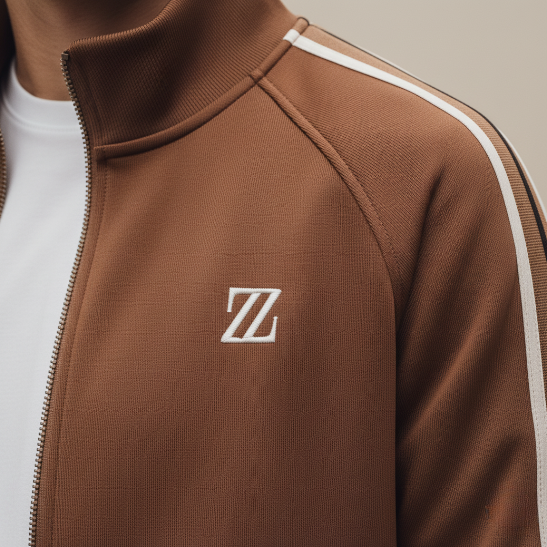 Lightweight Men's Sports Suit with Stripes and Zip | Altivaro