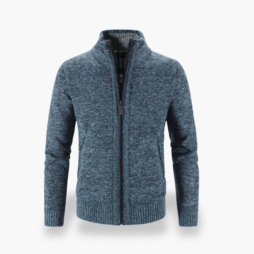 Cardigan Uomo Lana con Zip | Altivaro
