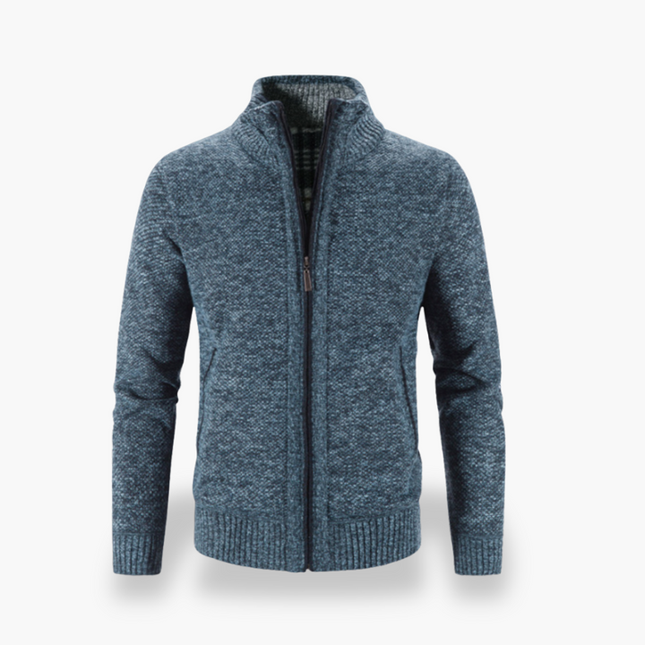 Cardigan Uomo Lana con Zip | Altivaro