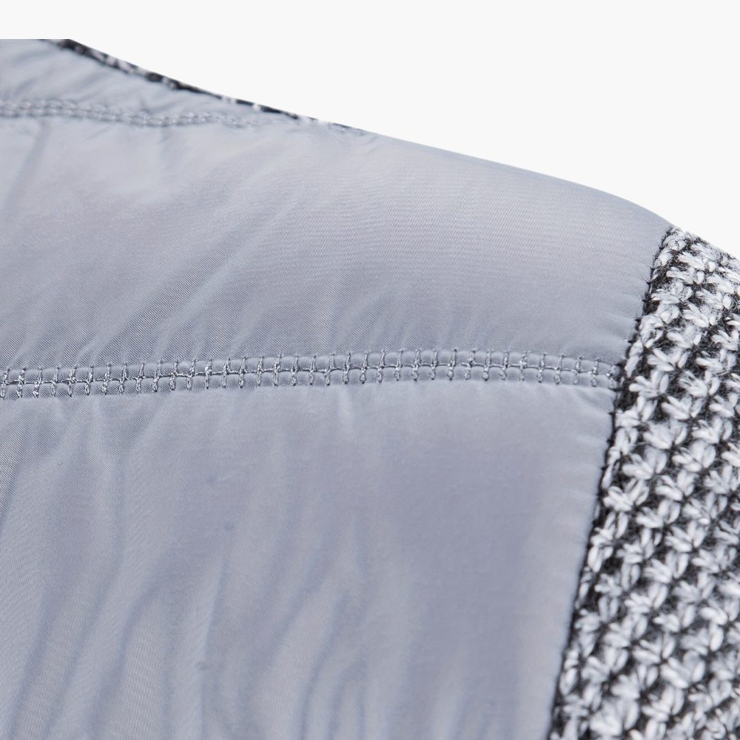 Giacca Uomo con Dettagli Tricot e Zip | Altivaro