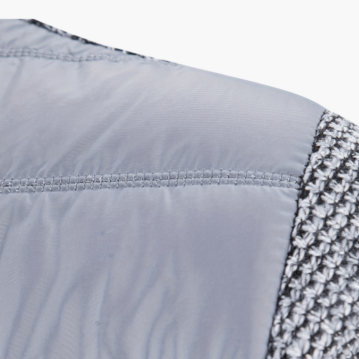 Giacca Uomo con Dettagli Tricot e Zip | Altivaro