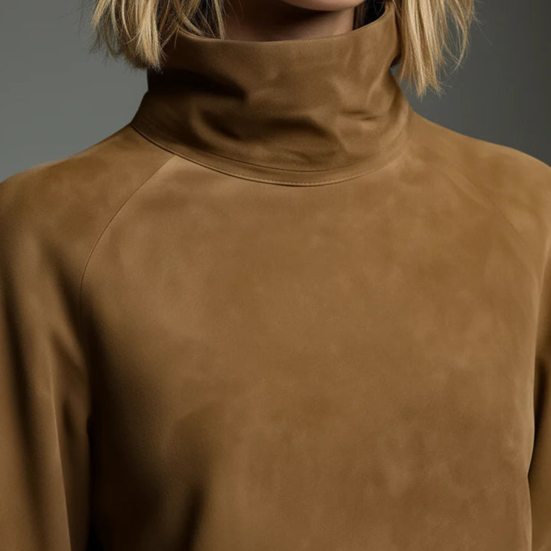 Mini Dress for Women Brown in Mixed Fabric | Altivaro