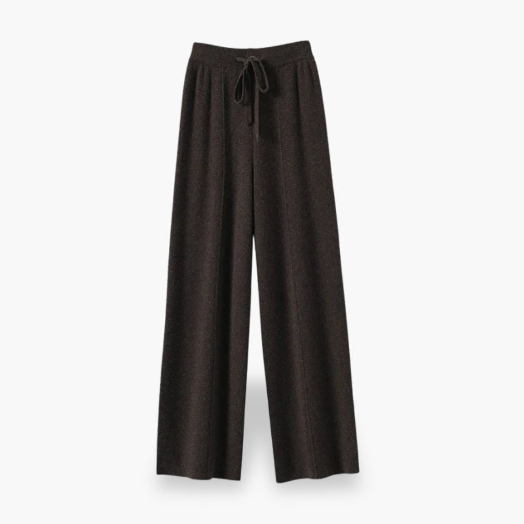 Wide Women's Pants with Drawstring in Fabric | Altivaro