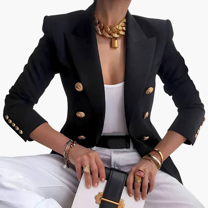 Blazer Doppiopetto Elegante da Donna in Tessuto | Altivaro
