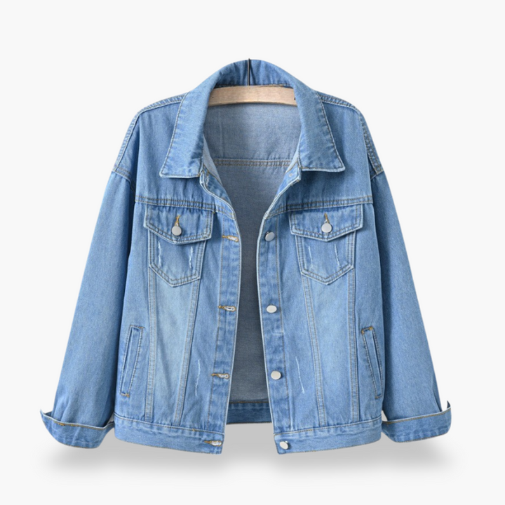 Giacca in denim con bottoni per donna | Altivaro