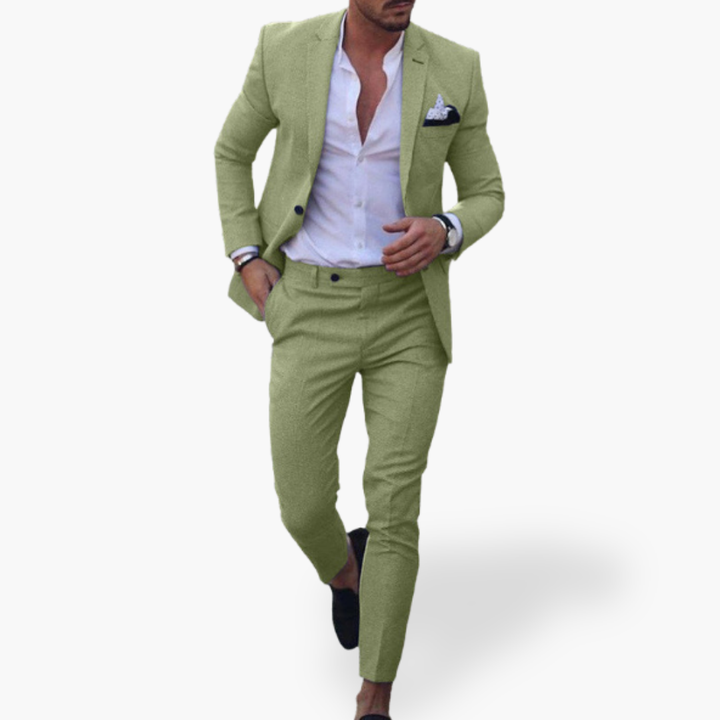 Elegant Men's Trousers with Pleats and Buttons | Altivaro