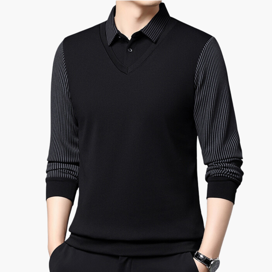 Maglione da Uomo con Colletto e Scollo a V | Altivaro