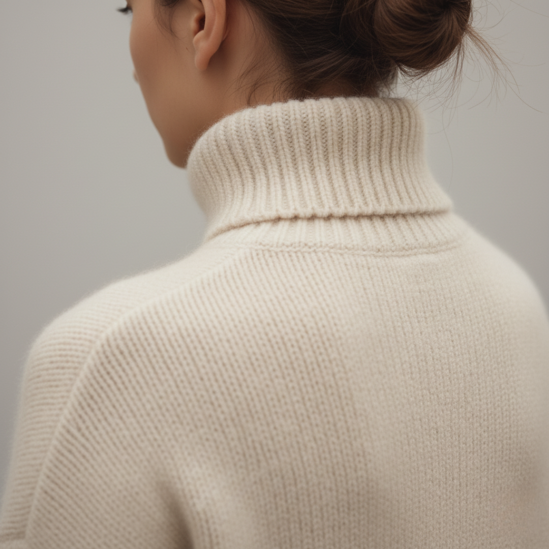 Maglione donna collo alto in lana | Altivaro