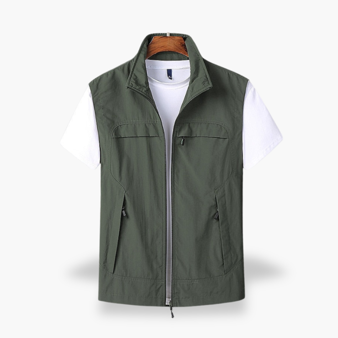 Gilet Uomo Estivo Multitasche Cotone Leggero | Altivaro