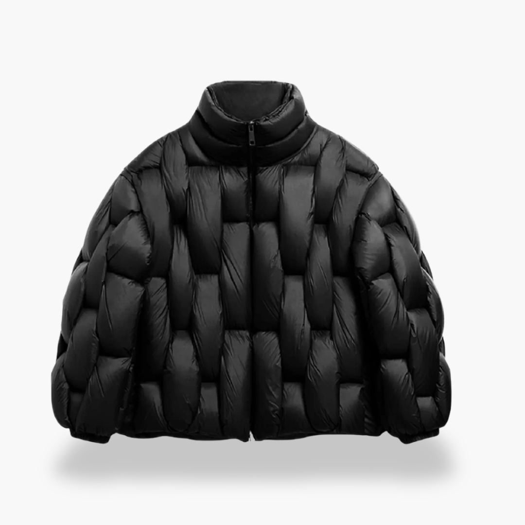 Men's winter down jacket with high collar | Altivaro