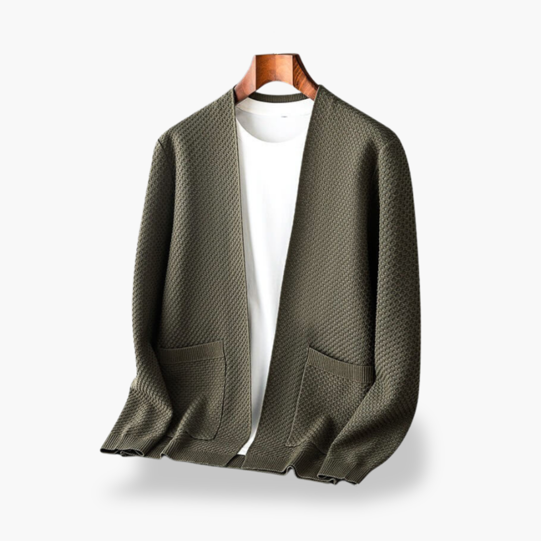 Men's Knit Cardigan with Pockets | Altivaro