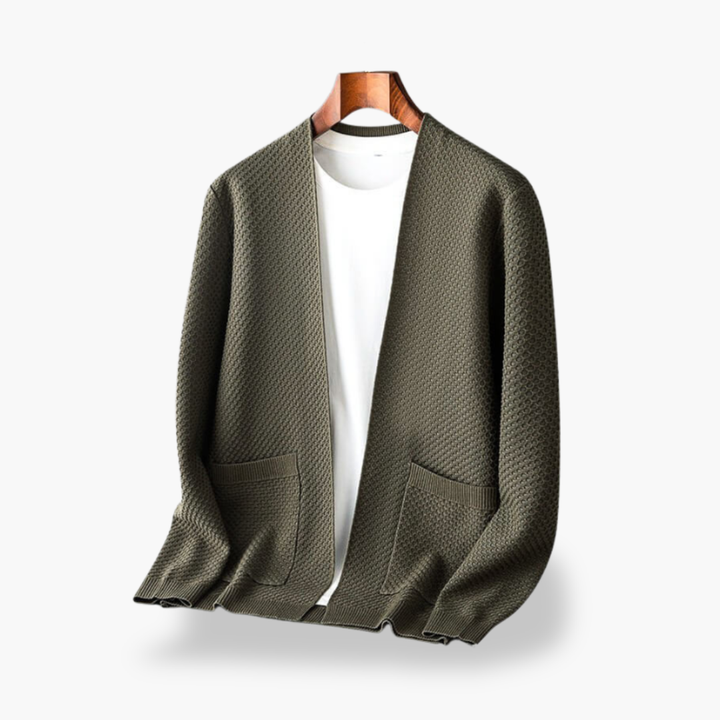 Men's Knit Cardigan with Pockets | Altivaro