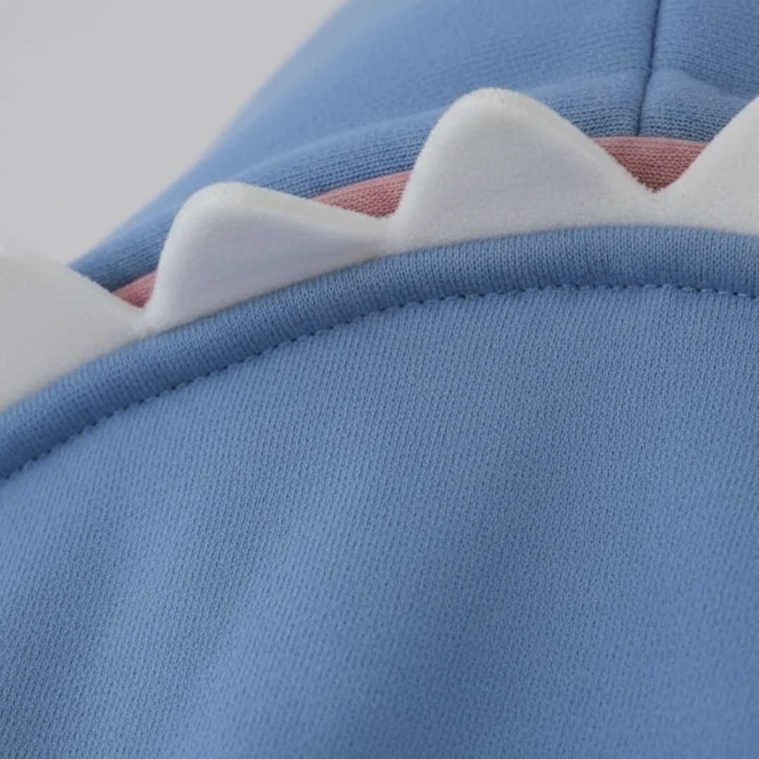 Unisex Kapuzenpullover mit Hai-Motiv aus Baumwolle | Altivaro