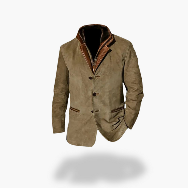 Giacca uomo con colletto rivestito | Altivaro