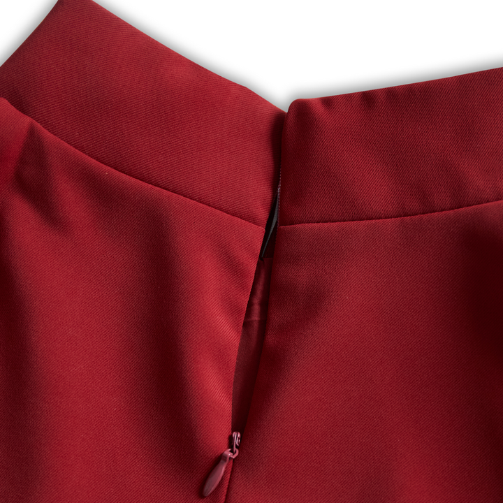 Women's Fitted Dress High Neck Long Sleeves | Altivaro