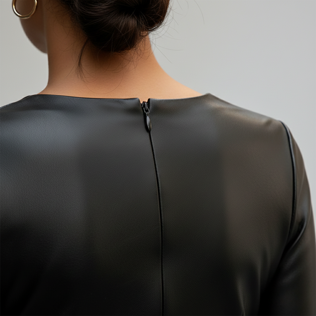 Women's midi dress with V-neck | Altivaro