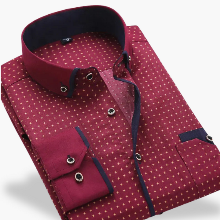 Men's Slim Fit Polka Dot Shirt | Altivaro
