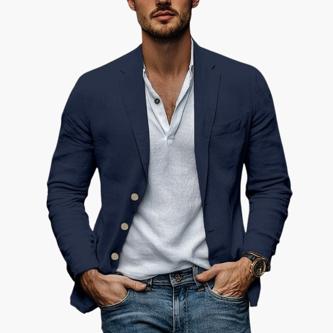 Giacca Uomo Slim Fit Estiva in Lino | Altivaro