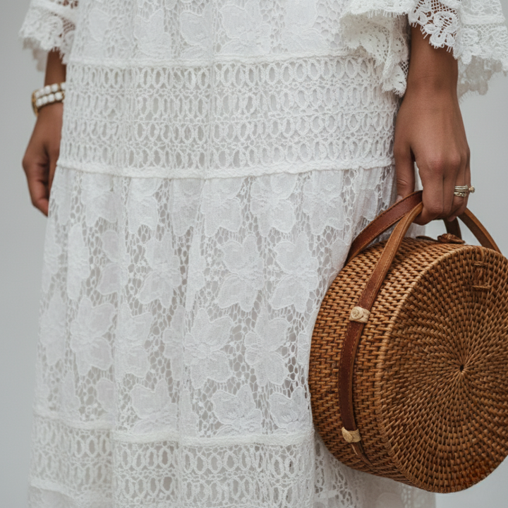 Women's Maxi Dress in Boho Lace | Altivaro