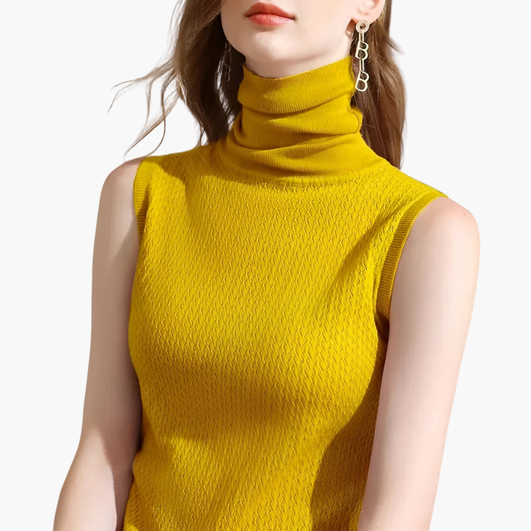 Top Dolcevita Senza Maniche da Donna in Maglia | Altivaro
