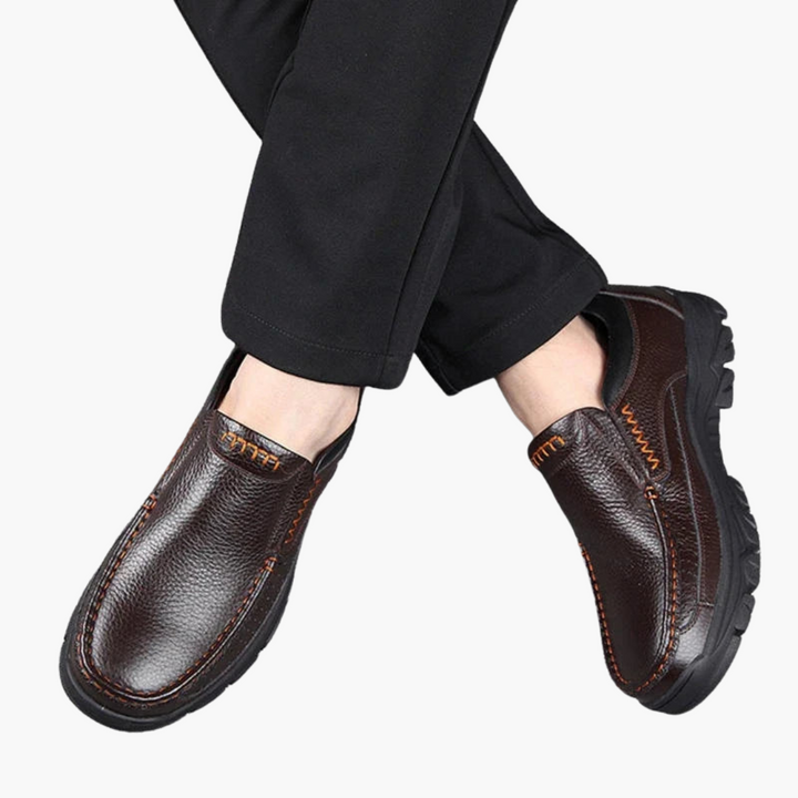 Scarpe Uomo Ortopediche Pelle Slip-On Casual | Altivaro