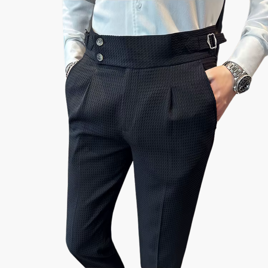 Uomo Pantaloni Eleganti Slim Tessuto Leggero | Altivaro