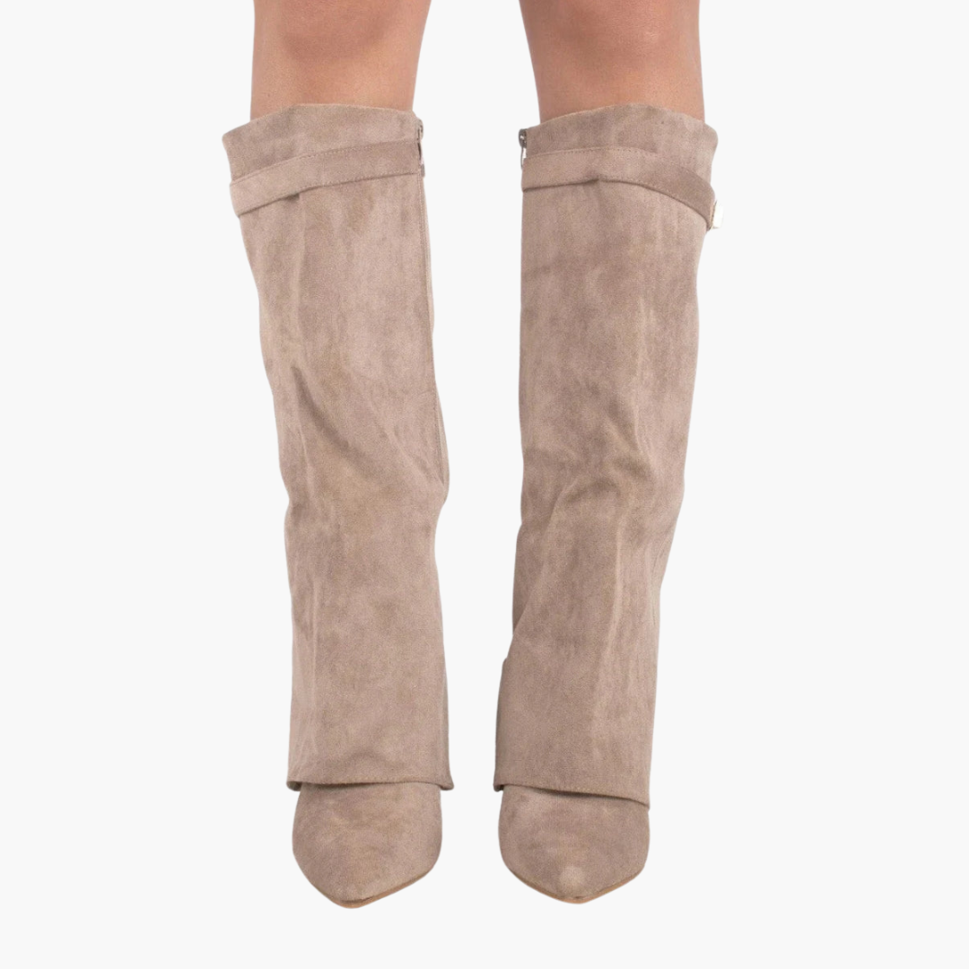 Stivali Ortopedici in Suede con Tacco Basso da donna | Altivaro