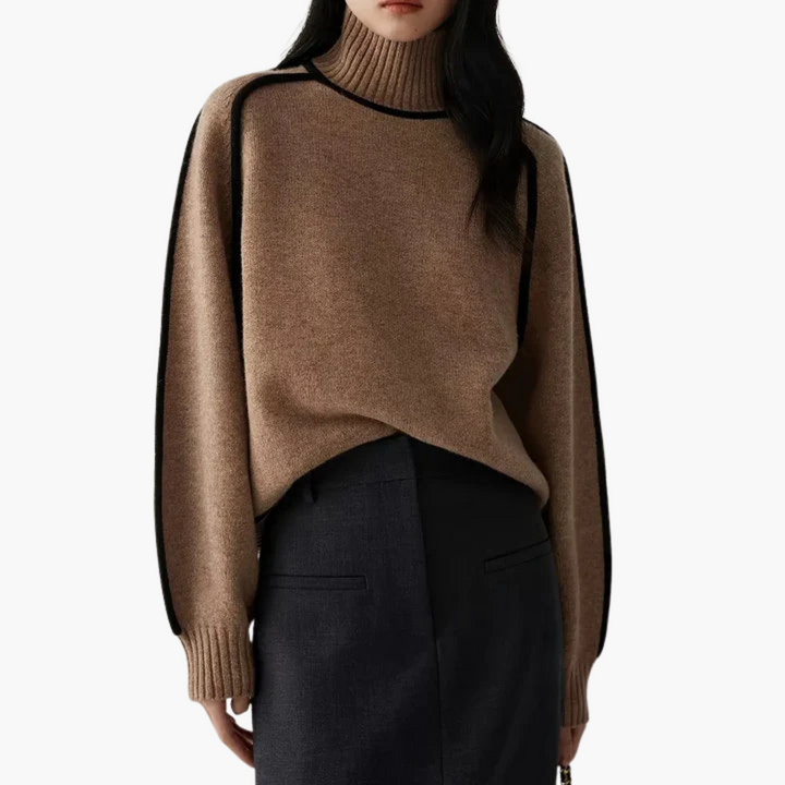 Maglione Oversize Donna con Collo Alto | Altivaro
