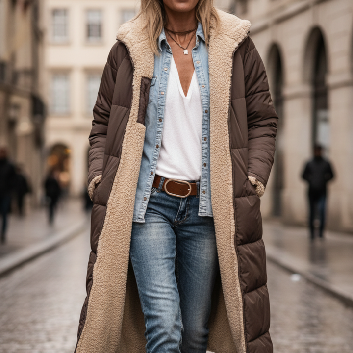 Cappotto invernale sintetico foderato da donna | Altivaro