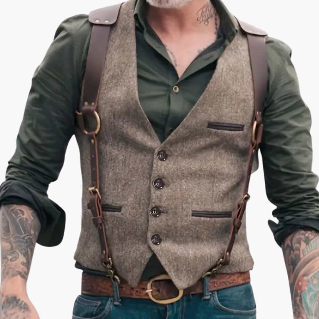Gilet Uomo Elegante Casual Reversibile Lana | Altivaro-Altivaro
