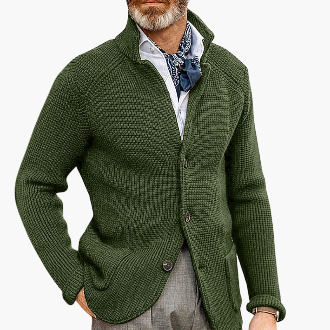 Cardigan da Uomo con Collo Alto | Altivaro