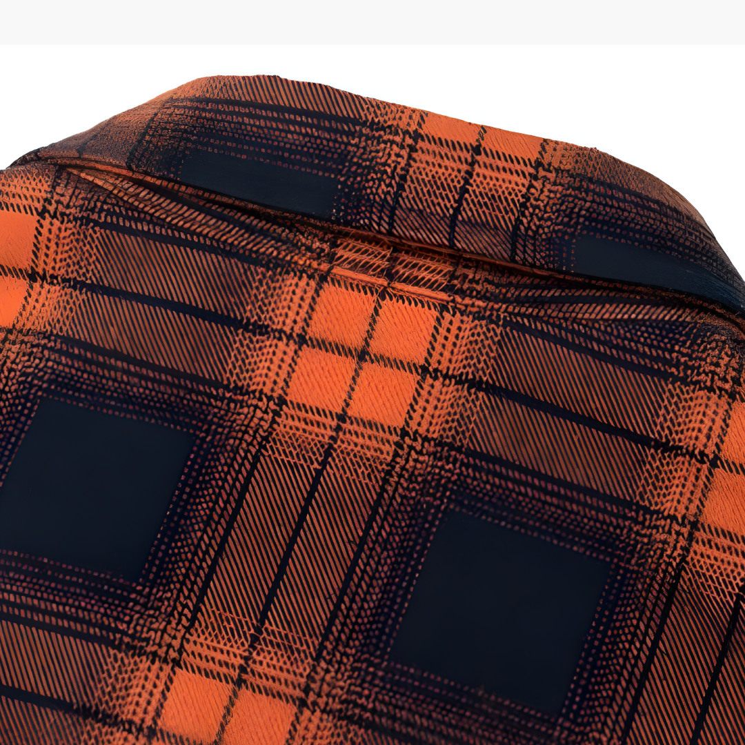 Herrenhemd aus Polyester und Baumwolle mit Karomuster | Altivaro