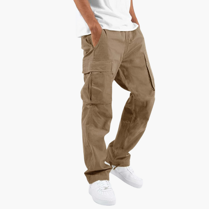 Pantaloni Cargo Uomo Cotone Tasche Laterali Casual | Altivaro