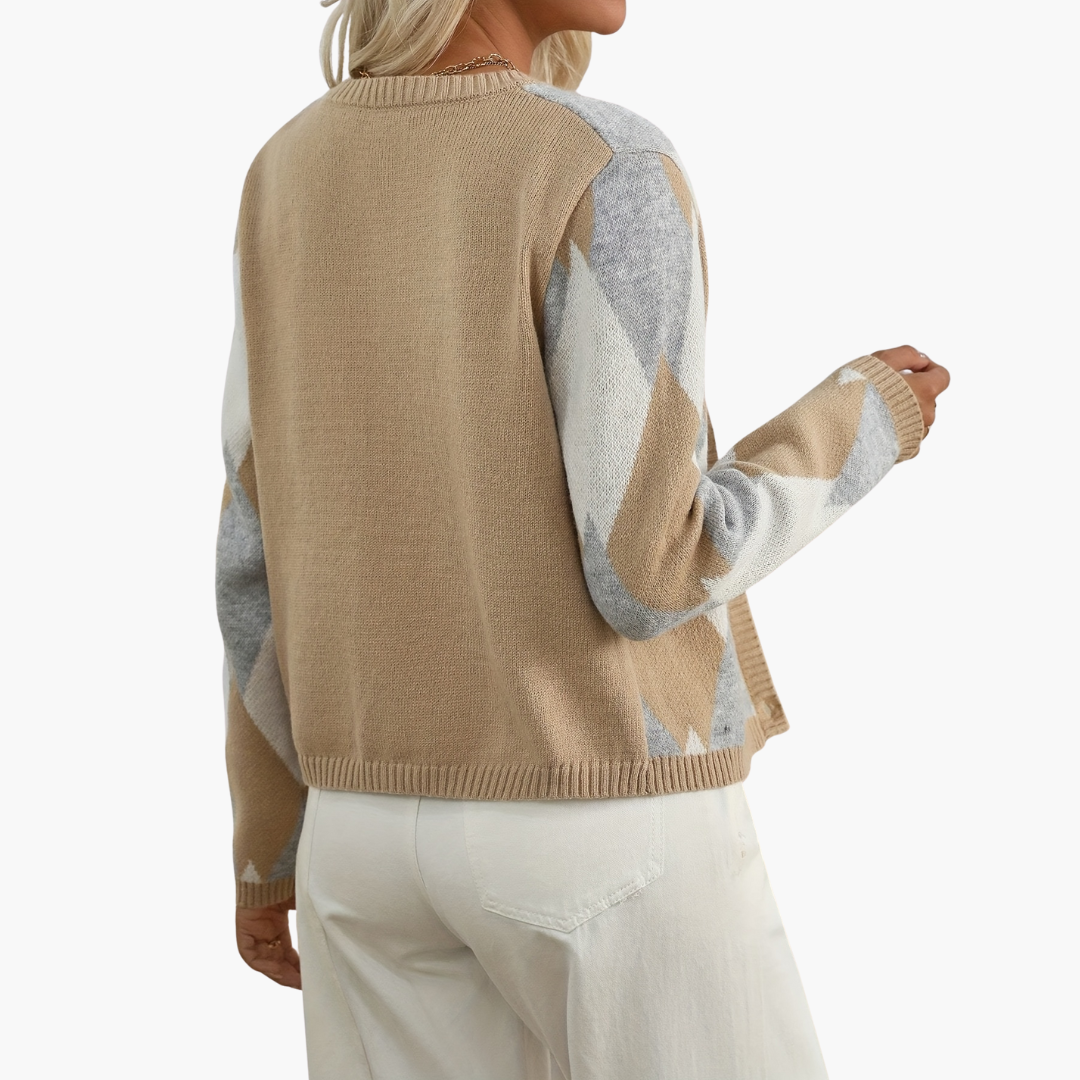 Cardigan Donna con Motivo Diamante | Altivaro