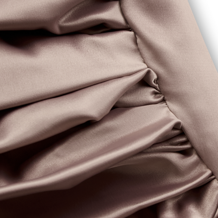 Women's Long Satin One-Shoulder Evening Dress | Altivaro