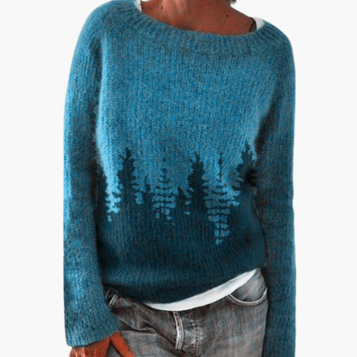 Maglione Donna Lana con Motivo Jacquard | Altivaro