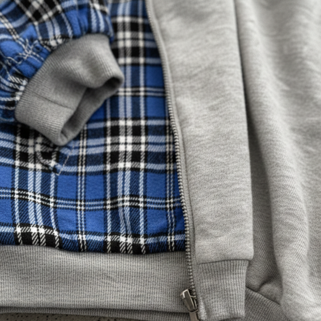 Herren Kapuzenpullover mit Reißverschluss aus Baumwolle | Altivaro