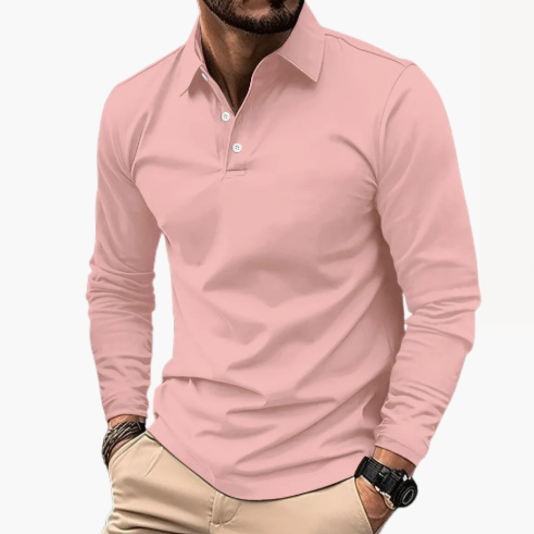 Polo Uomo Maniche Lunghe Cotone | Altivaro-Altivaro