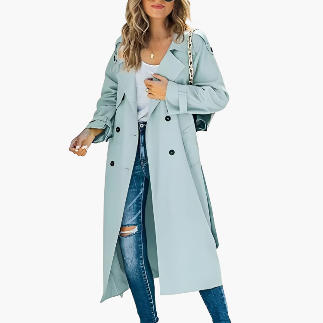 Cappotto lungo ortopedico donna in tessuto elegante | Altivaro