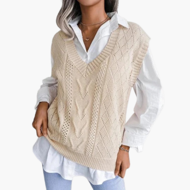 Maglione Senza Maniche in Maglia Donna | Altivaro